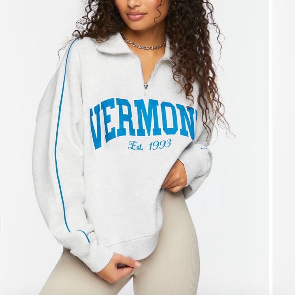Forever 21 Vermont Half-Zip Pullover